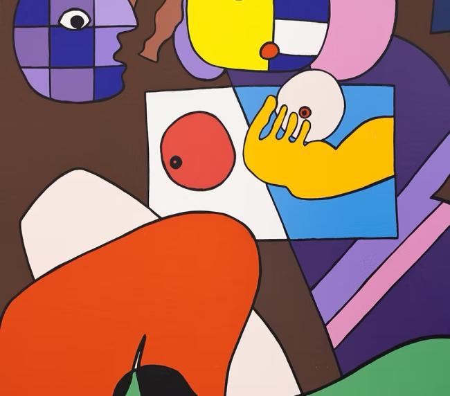 José de Guimarães "A jovem e o velho" | Twoart - Gallery